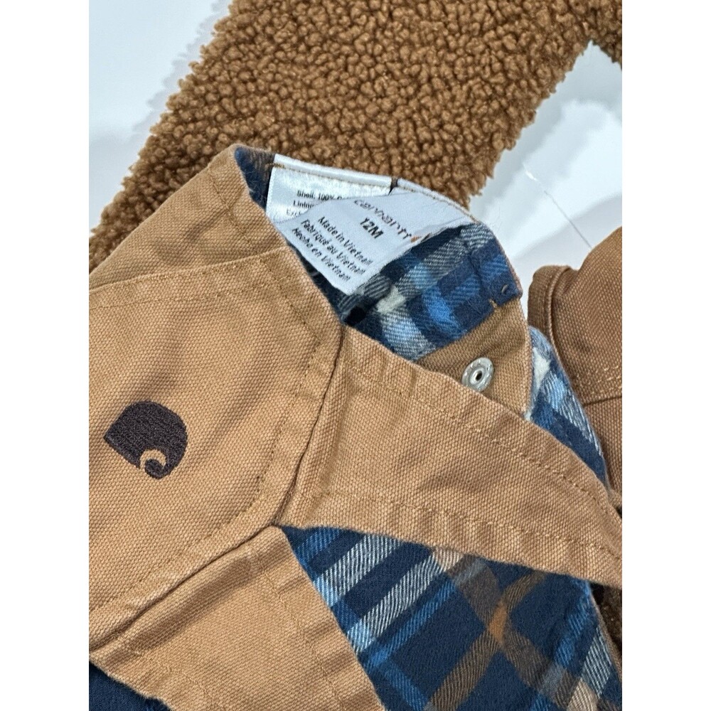 Carhartt Baby Bundle Size 9-12 Months Lot Canvas Tan Jumpsuit Jacket Overalls - Picture 8 of 12